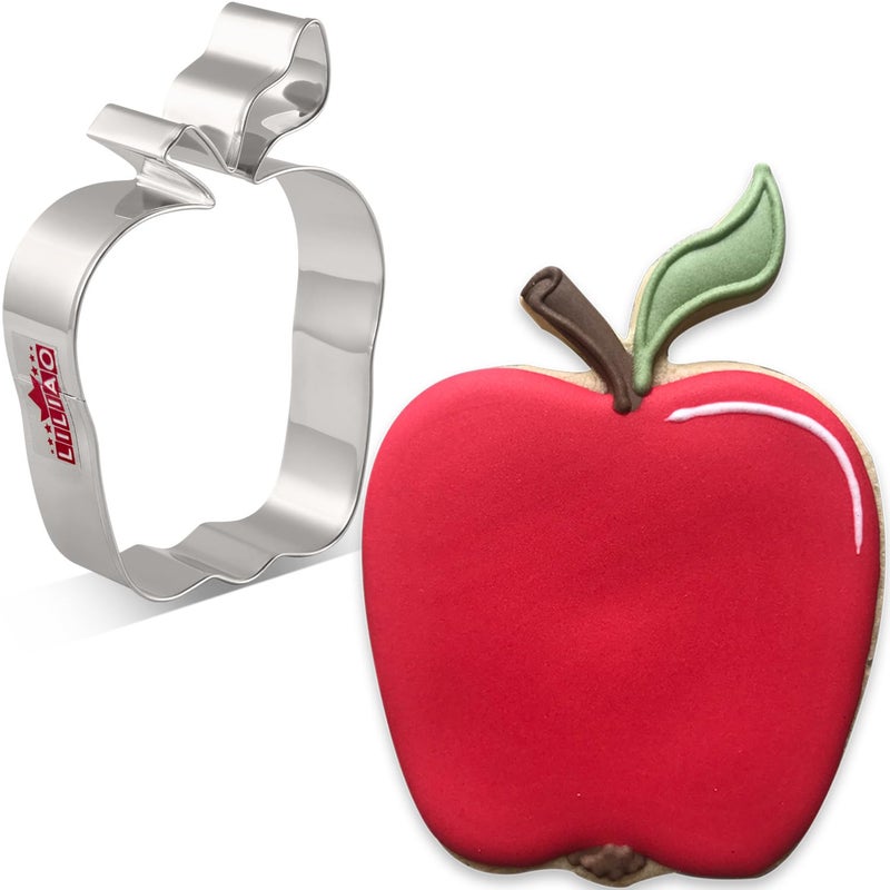 LILIAO Apple Cookie Cutter, 2.8 x 4 inches Stainless Steel - Image 1